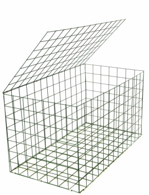 gabion basket Green PE 3mm 1m x 0.5m x 0.5m