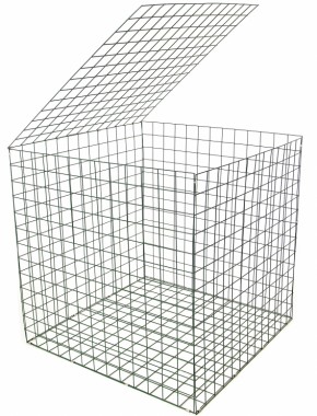 gabion basket Green PE 3mm 1m x 1m x 1m