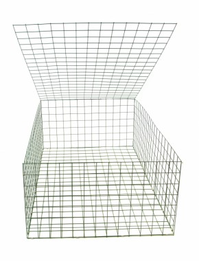 gabion basket Green PE 3mm 1.5m x 1m x 0.5m